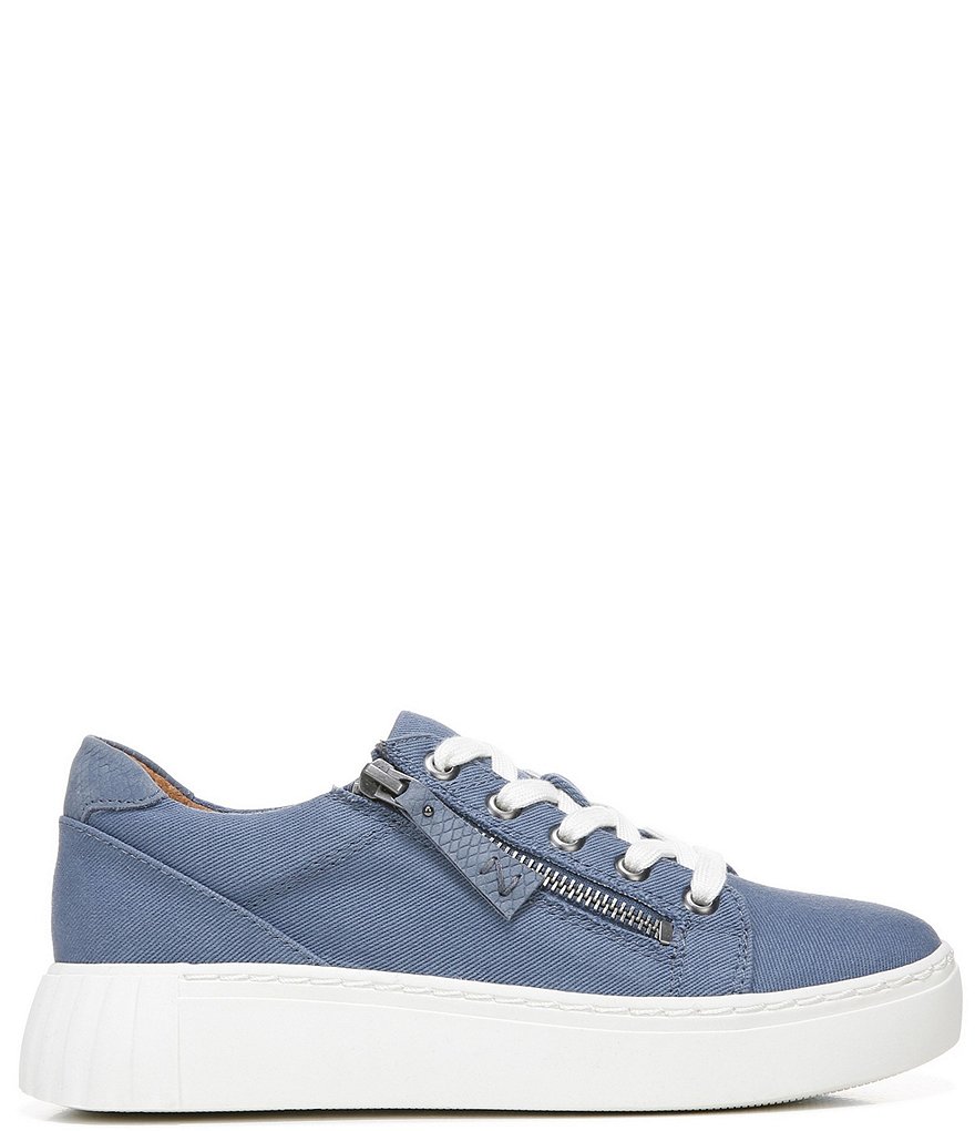 Zodiac Bardot Side Zip Fabric Platform Sneakers