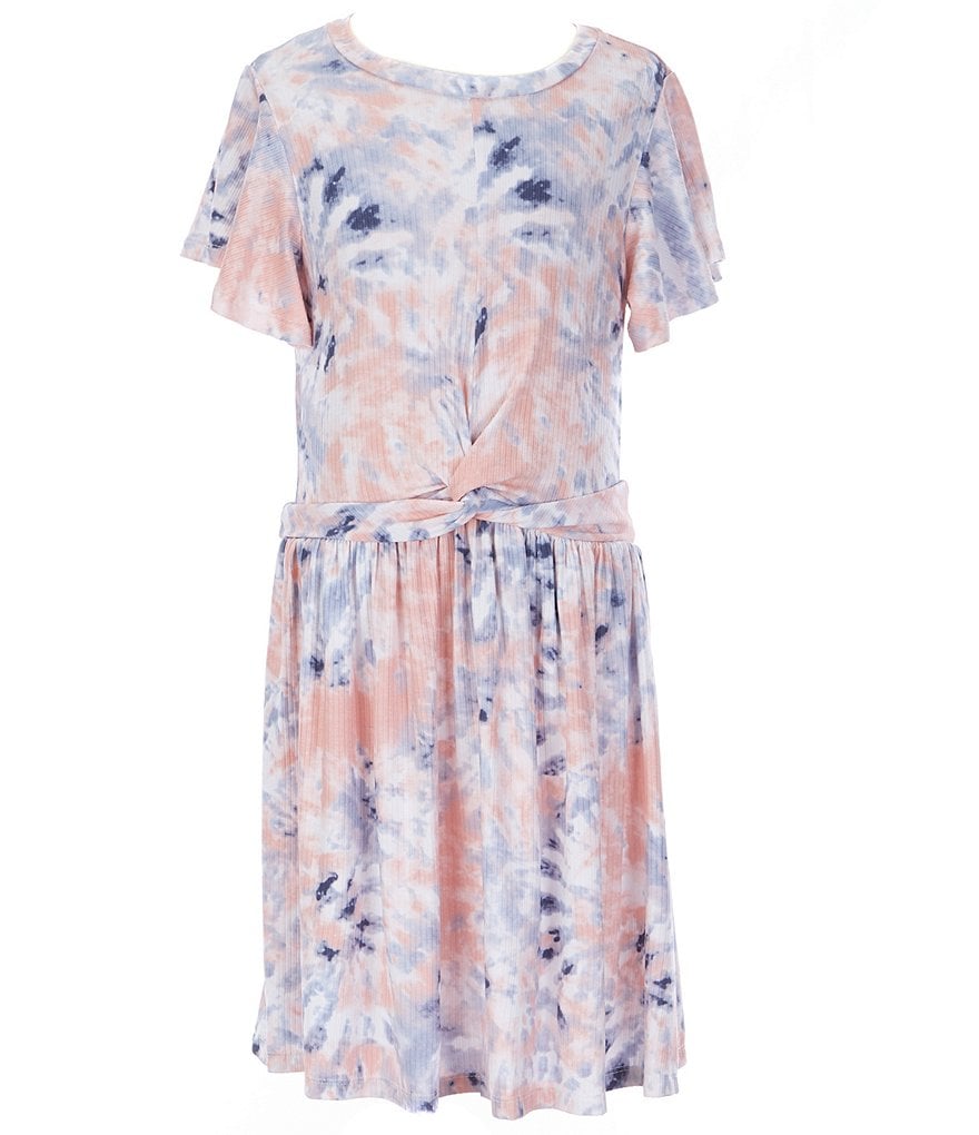 Mini Molly Big Girls 8-14 Ruffle-Sleeve Shift Dress