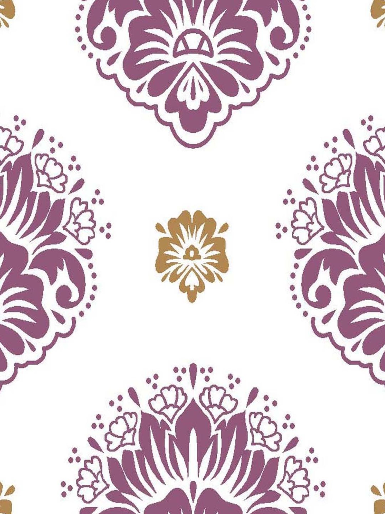 Welspun Reversible 150 TC White & Purple Bed Sheet Set