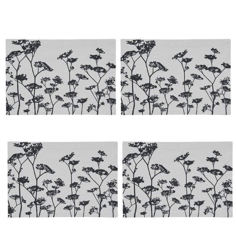 Split P Queens Anne's Lace Printed Placemat Set - White