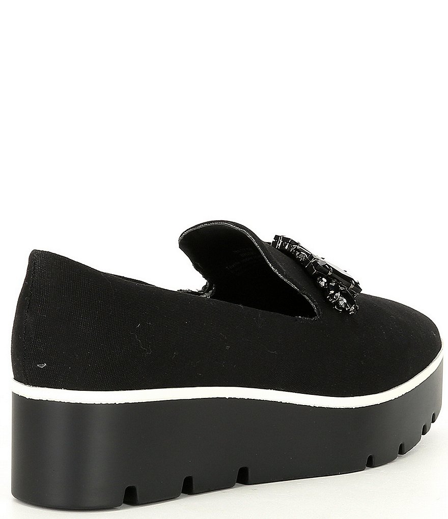 KARL LAGERFELD PARIS Bri Canvas Embellished Detail Loafers