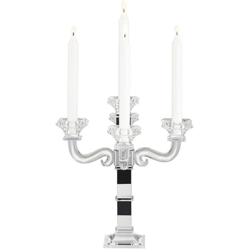 Dahlia Studios Crystal Black Taper Candle Holder