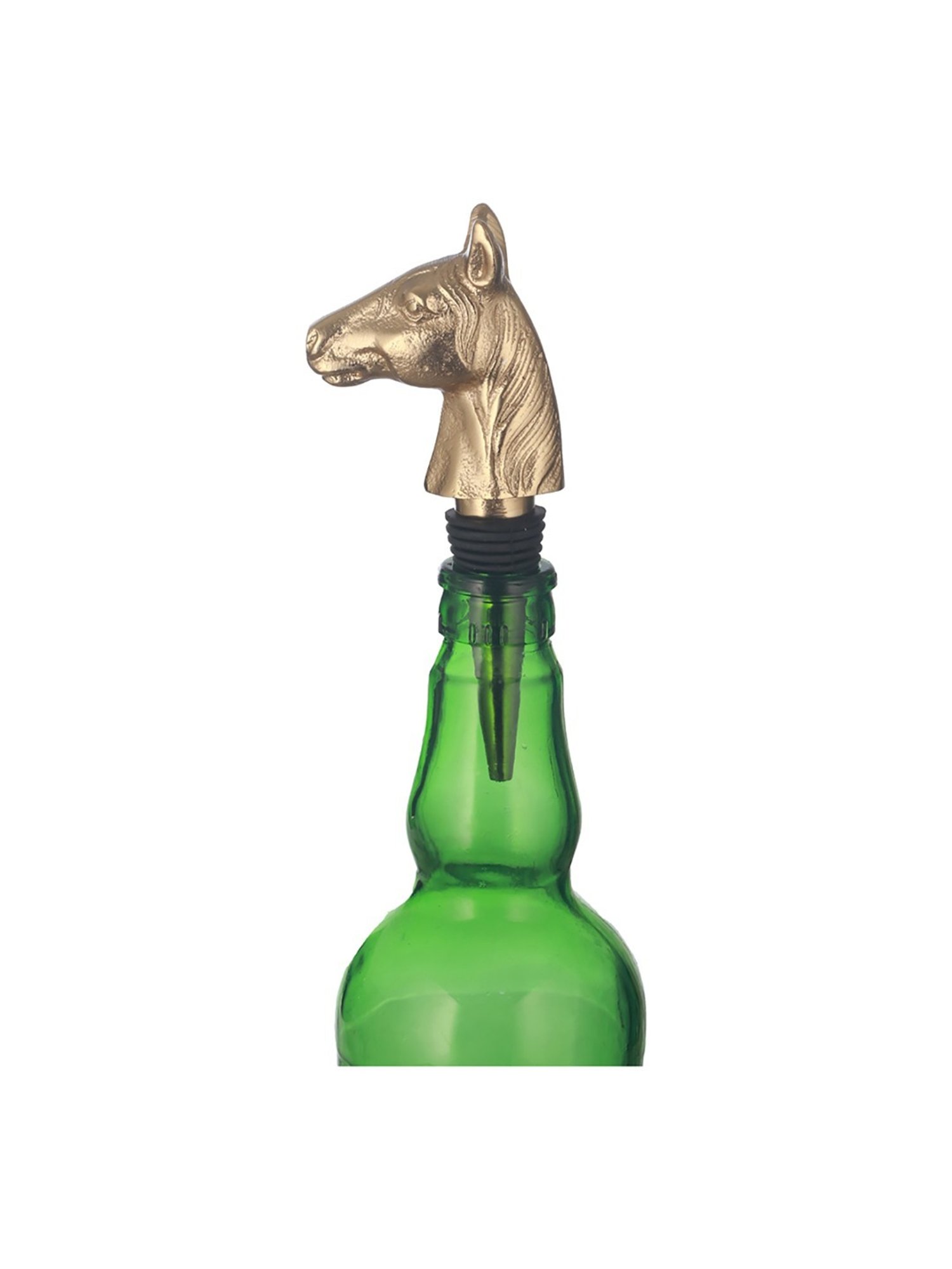 Trovea's Horse Dsign Golden Bottle Stopper