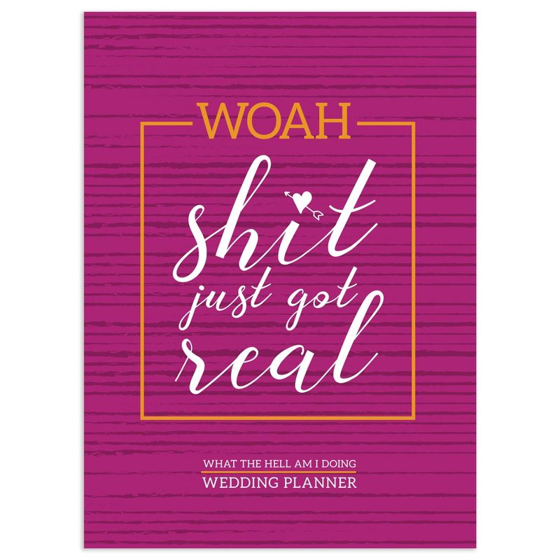 Undated Wedding Planner 7.5"x 10.25" Purple- TF Publishing