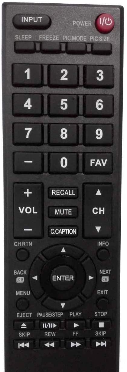 New CT-RC1US-16 TV Remote for Toshiba LED HDTV 28L110U 32L110U 32L220U 40L310U 43L310U 43L420U 49L310U 49L420U 55L310U 65L350U TV
