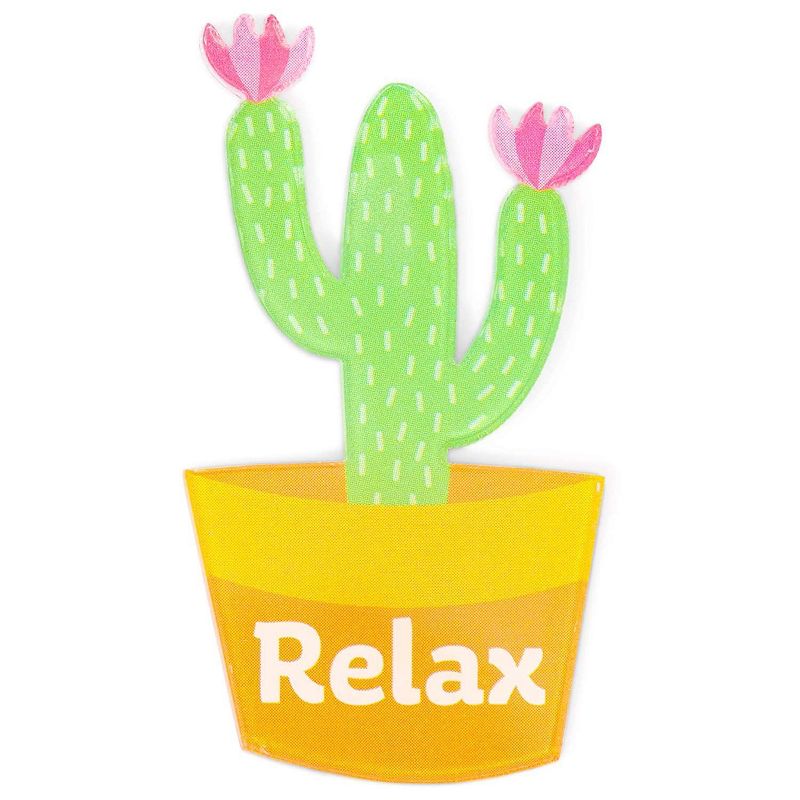 Paper Junkie 14-Pack Acrylic Printed Cute Cactus Kids Magnets for Refrigerator Fridge Locker