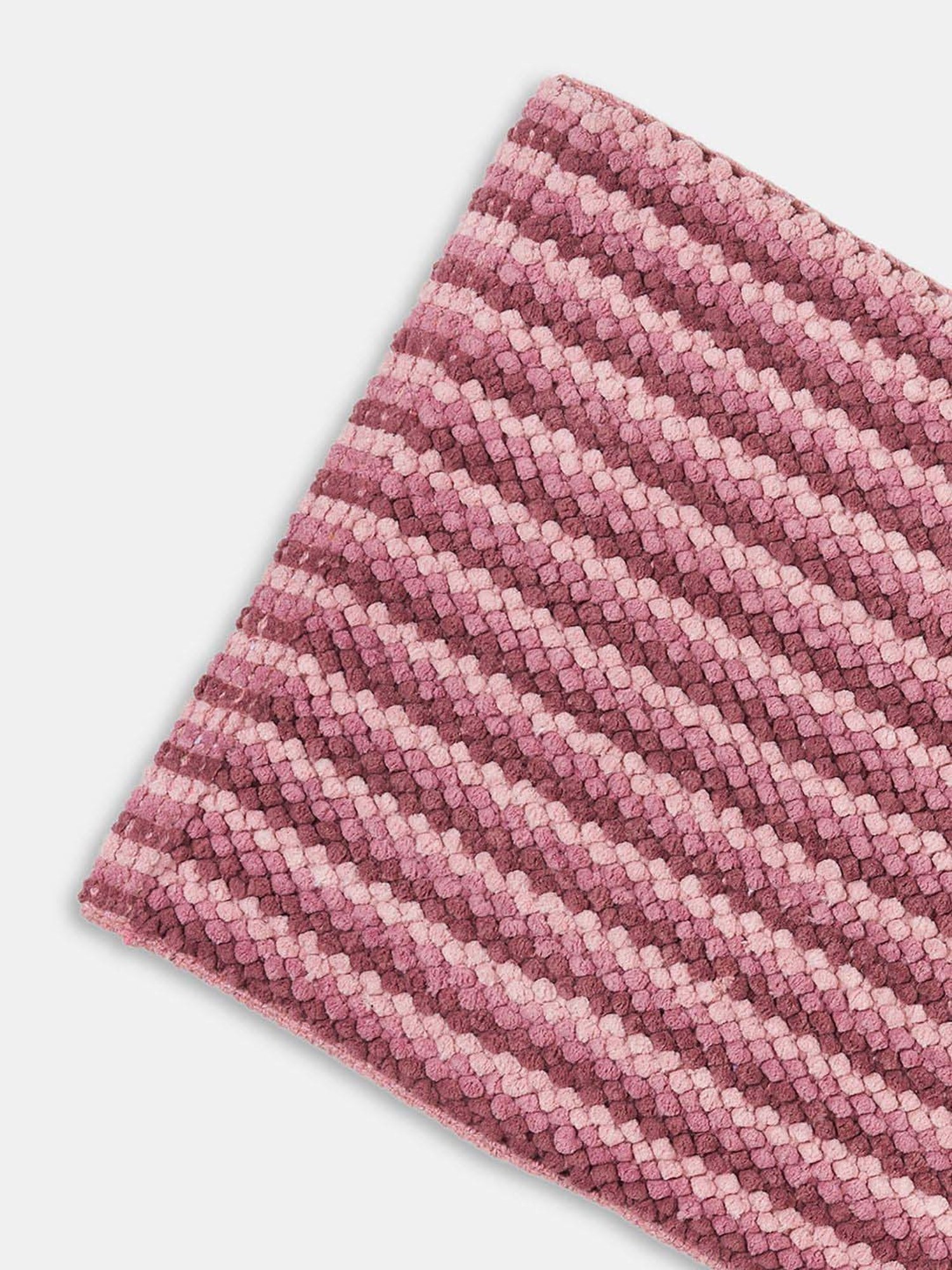 Living Scapes by Pantaloons Dusty Pink Woven Hot Melt Latex Backing Bath Mat