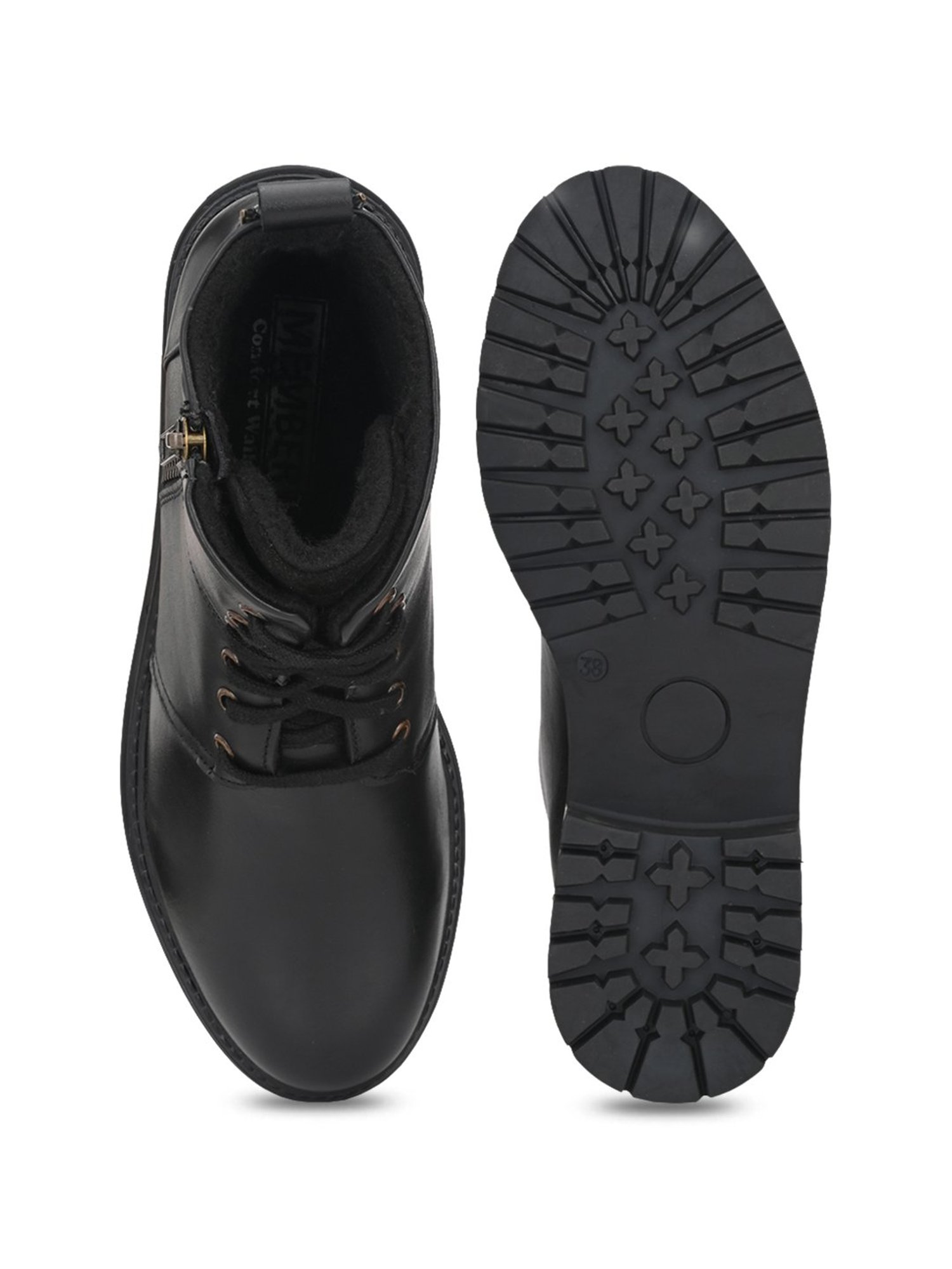 Delize Women's Black Derby Boots