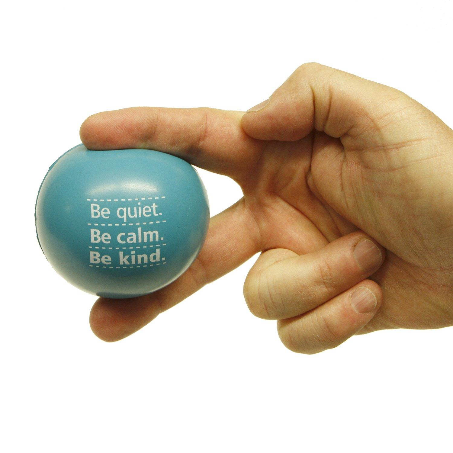 Teacher Peach Motivational Stress Ball Assortment, 3 Pack, Stress Relief Toys for Kids and Adults (6 Colors Available)