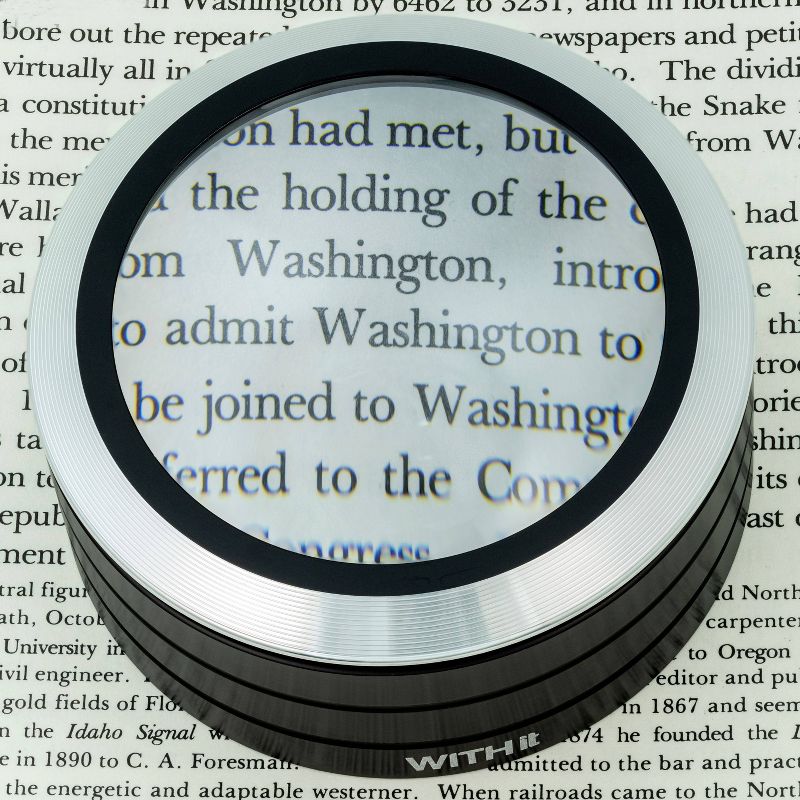 Lighted Dome Magnifier - Black LED