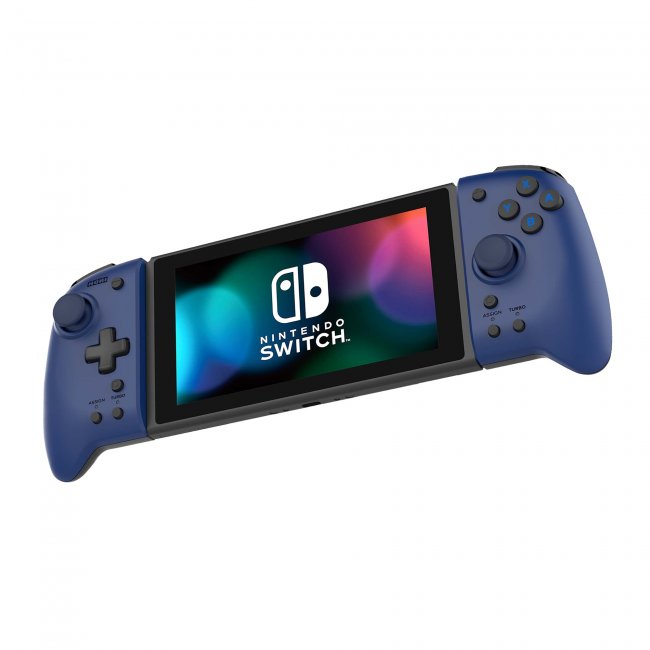 Hori Switch Split Pad Pro - Blue, Ergonomic Design, Precision D-Pad, Large Shoulder Buttons, Turbo Functionality - Nintendo Switch Controller for High Paced Titles | Gaming Consoles & Accessories