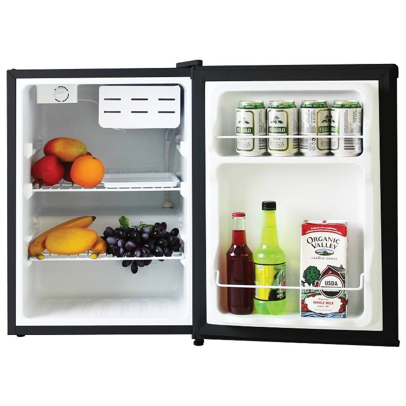 Koolatron 2.4 cu ft Compact Refrigerator - Jet Black