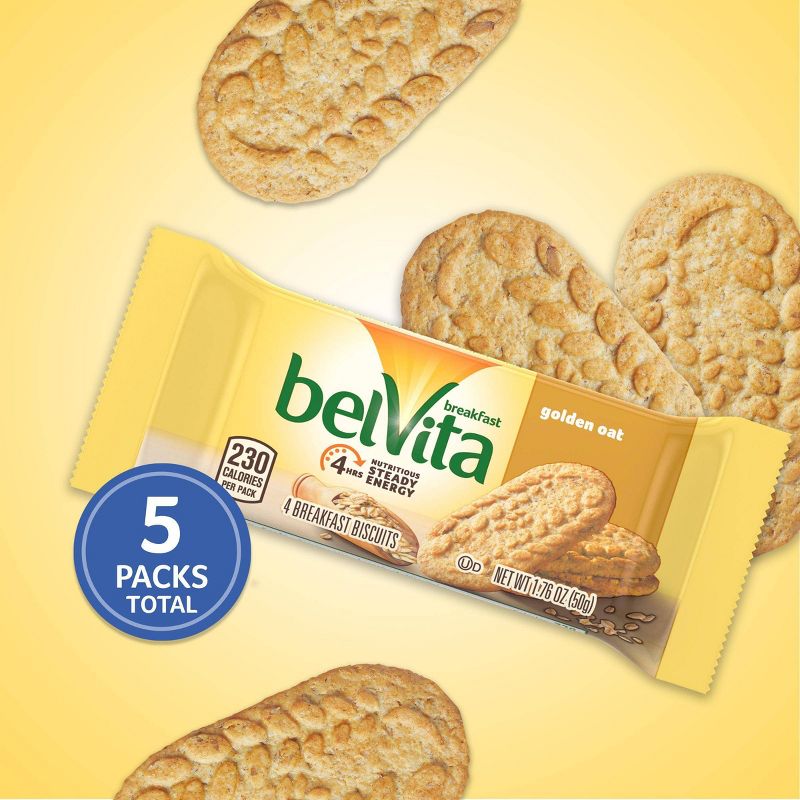 belVita Golden Oat Breakfast Biscuits - 5 Packs