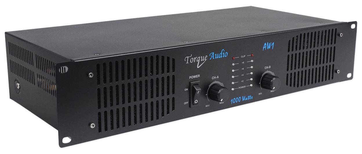 Technical Pro aw1 Torque Audio 2U Professional 2CH Power Amplifier - Black