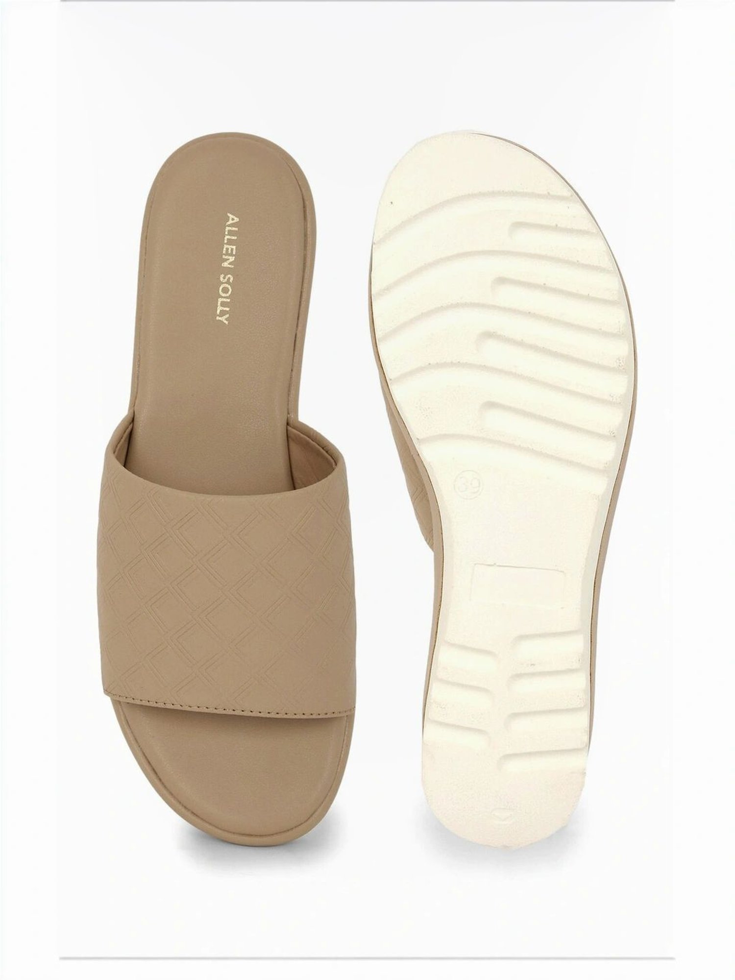 Allen Solly Women's Beige Slides