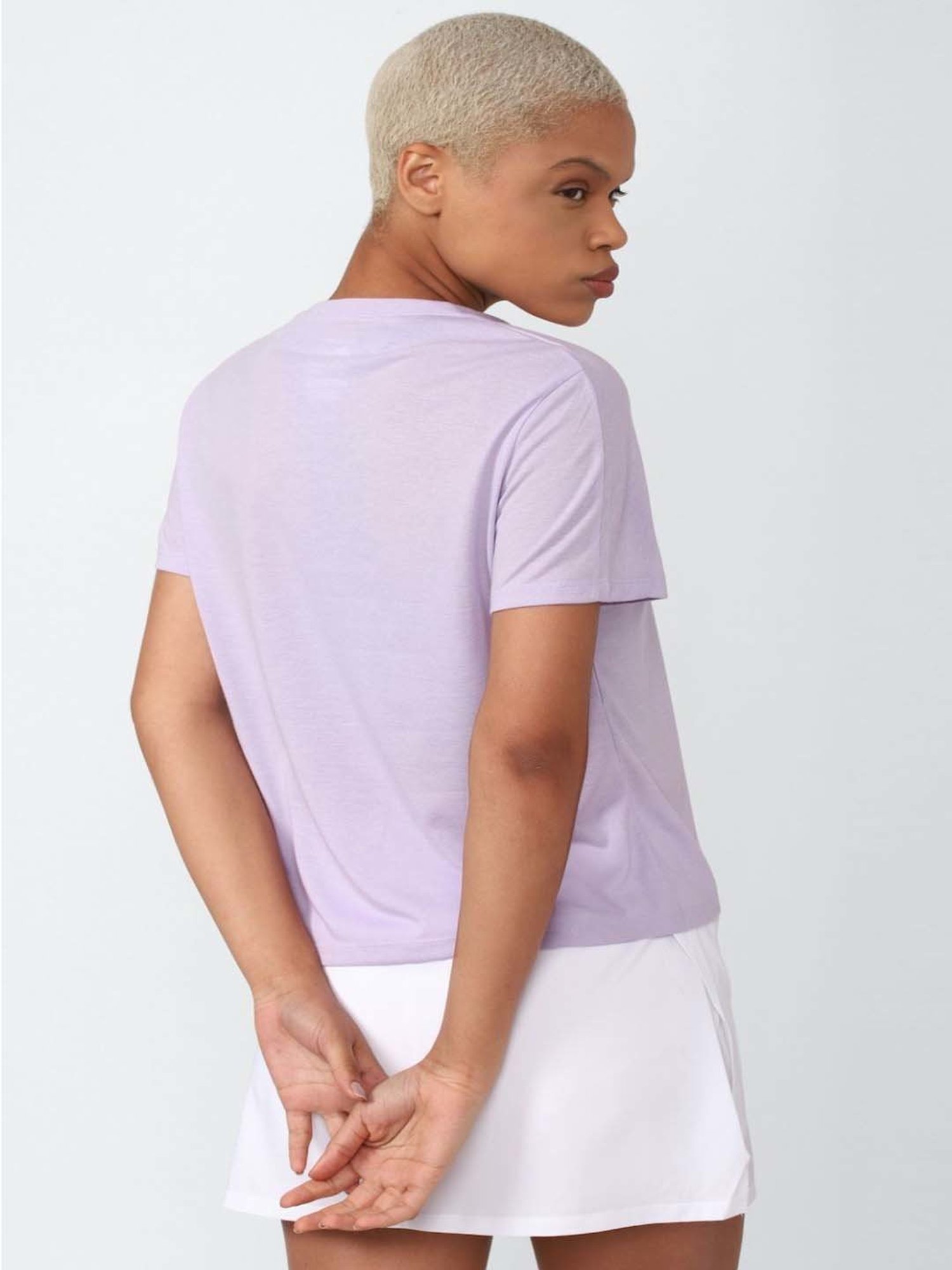 Reebok Lilac Graphic Print Sports T-Shirt