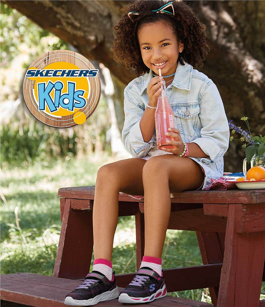 Skechers Girls' Shimmer Beams Sparkle Glow Lighted Sneakers (Youth)