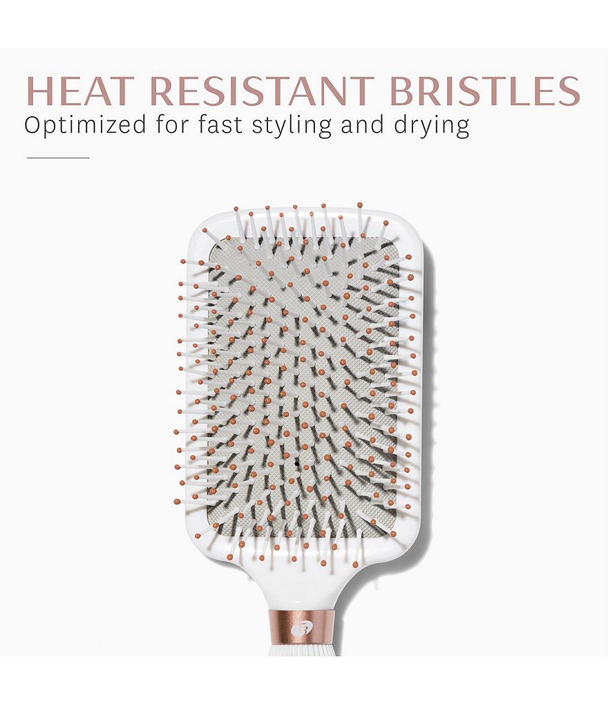 T3 Smooth White & Rose Gold Paddle Brush
