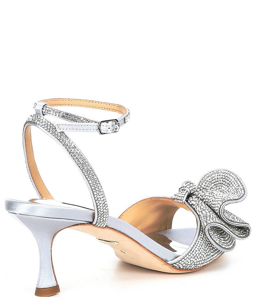 Badgley Mischka Remi Crystal Embellished Detail Dress Sandals