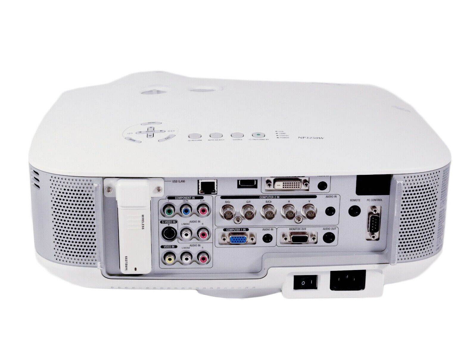 NEC NP3250W 3LCD Projector 4000 ANSI Lumens 1280 x 800 HD HDMI-adapter Home Theater Professional Streaming with Accessories bundle