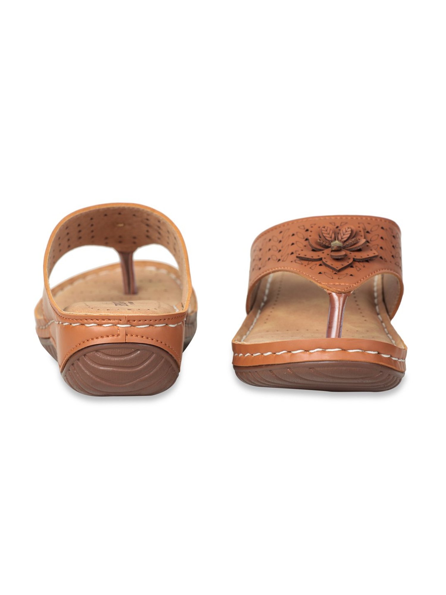 Senorita by Liberty Women's Tan Thong Wedges