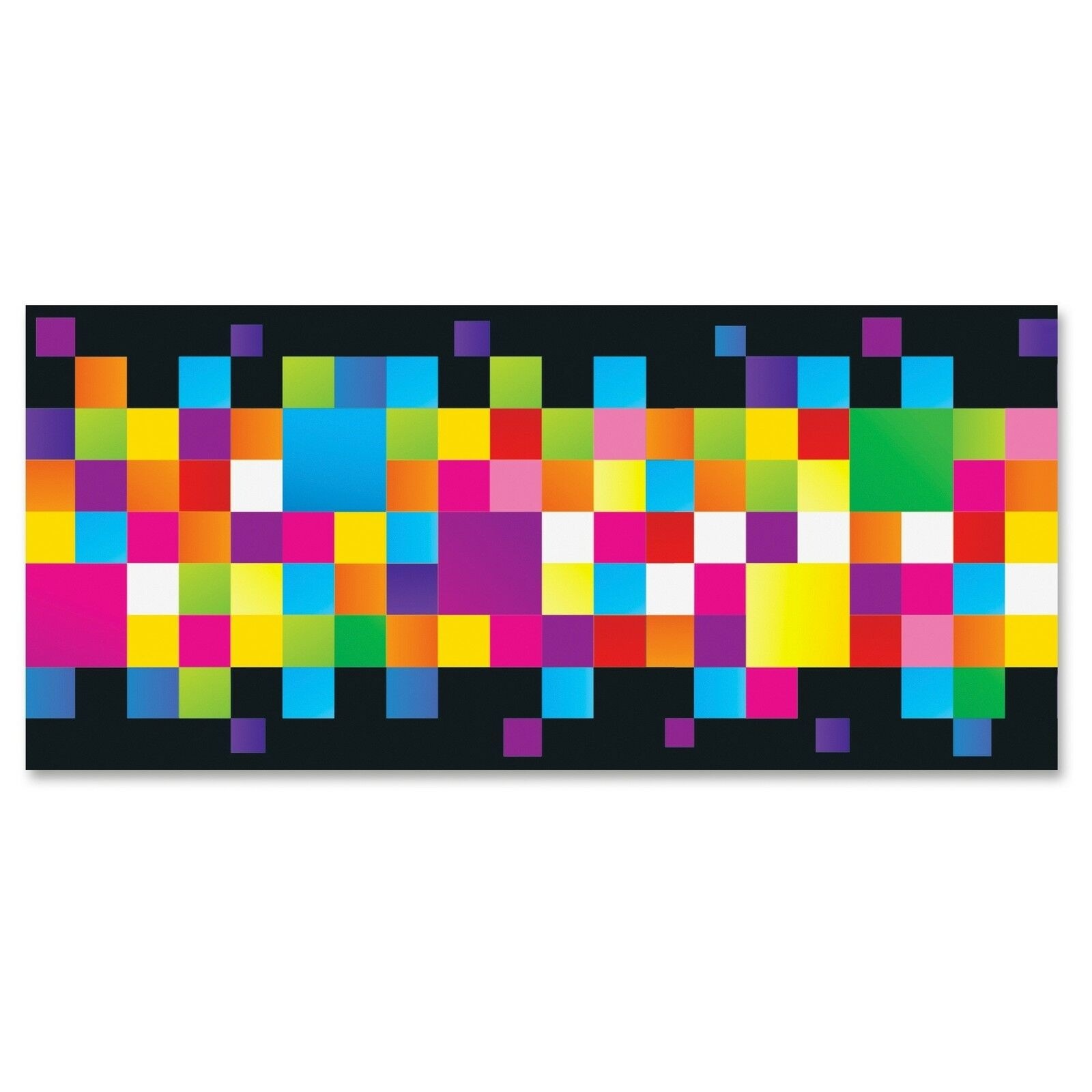 Trend Pixels Bolder Borders - Pixels - Precut, Durable, Reusable - 2.75" Height
