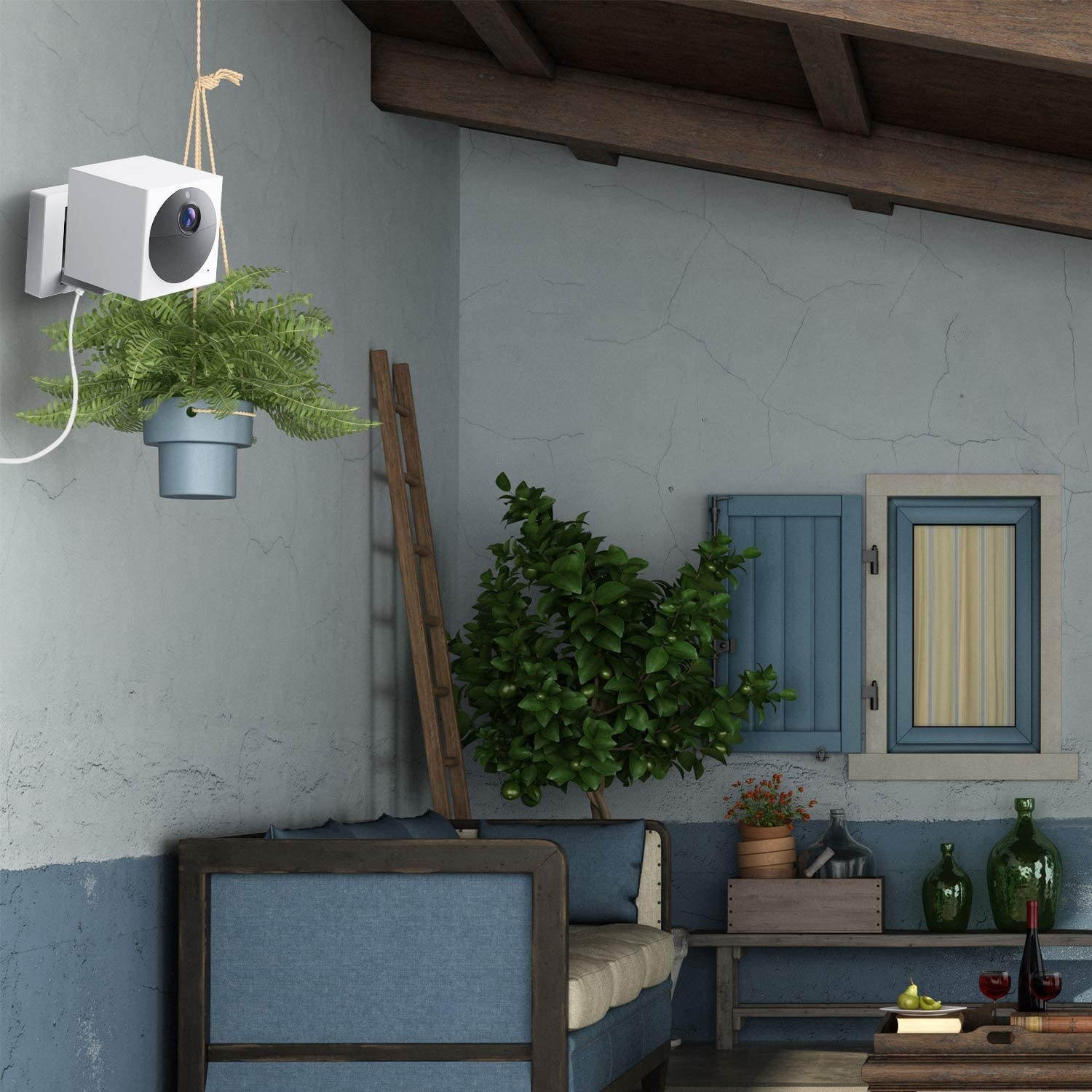 Wasserstein 25ft/7.6m Weatherproof Outdoor Charger for Wyze Cam Outdoor (Black) (NOT for Wyze Cam V2/V3/Pan) (Camera NOT Included)