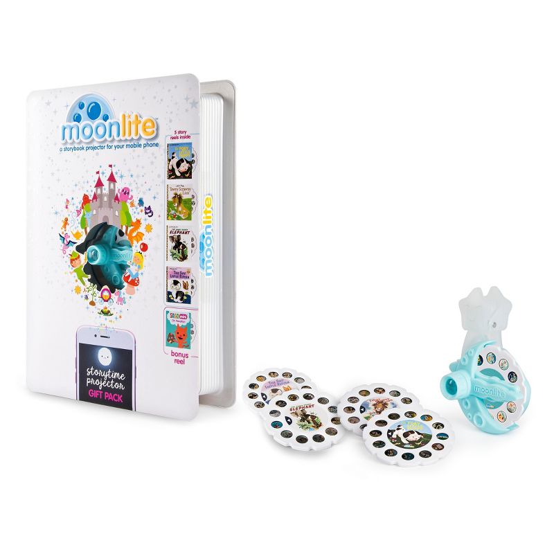 Moonlite Gift Pack - Storybook Projector for Smartphones with 5 Stories