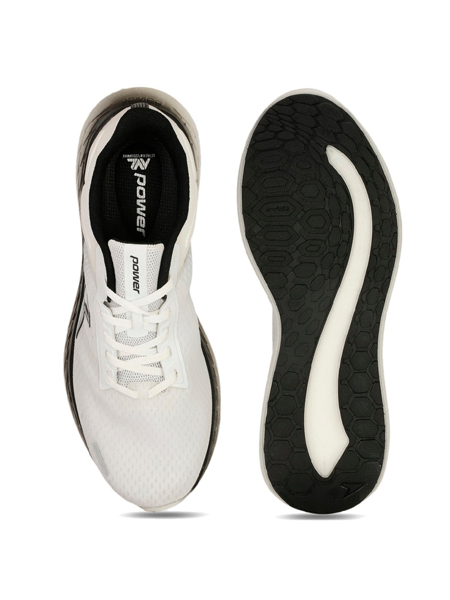 Power by Bata Men's White Running Shoes