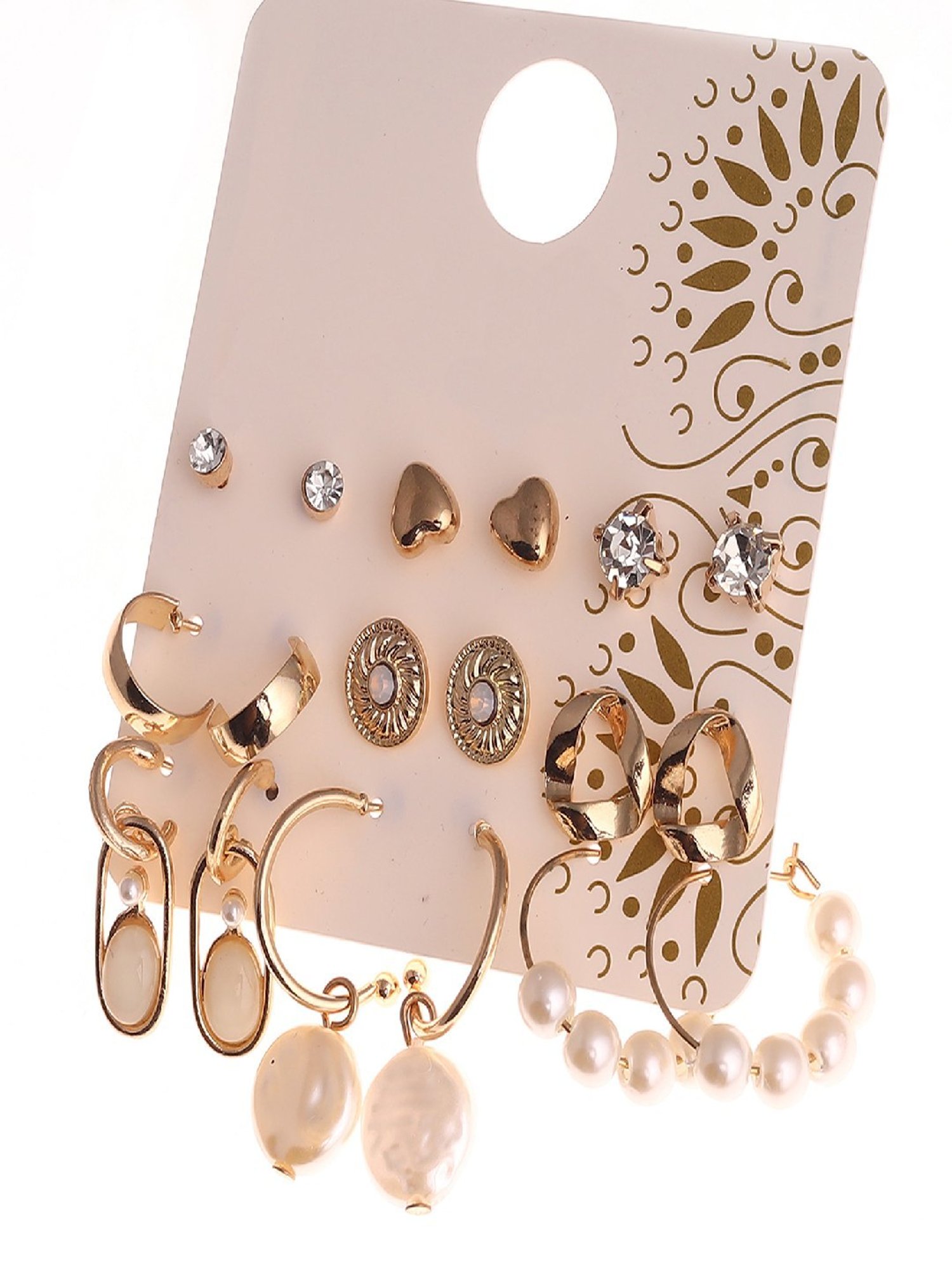 Jewelz Stylish Combo of Earrings for Girls & Women