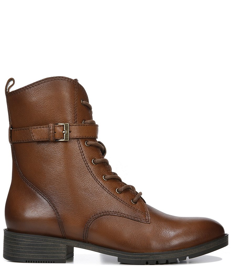 Naturalizer Sycamore Leather Moto Block Heel Booties