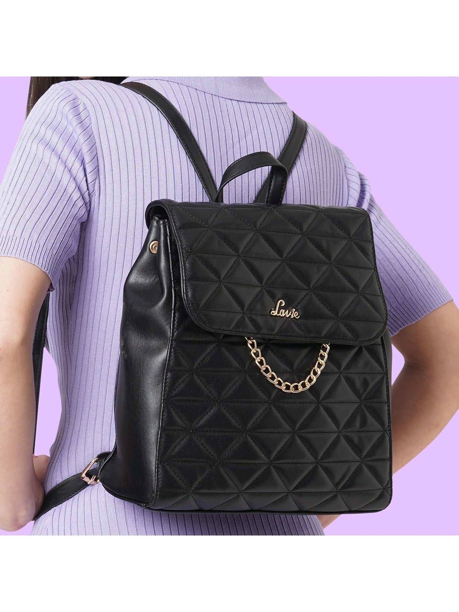 Tohl Fenwick Black Leather Medium Backpack