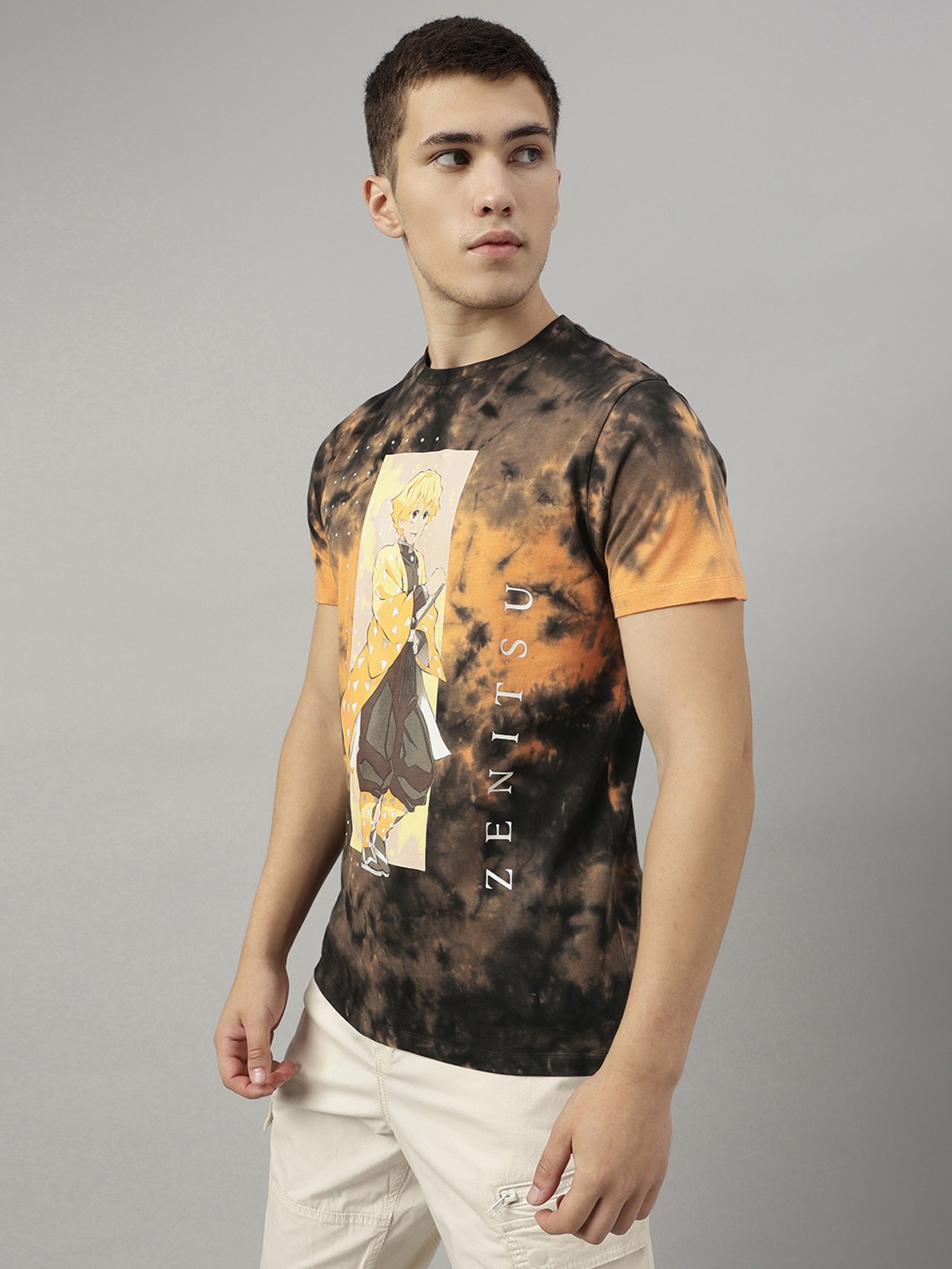 Free Authority Multicolored Regular Fit Printed T-Shirt
