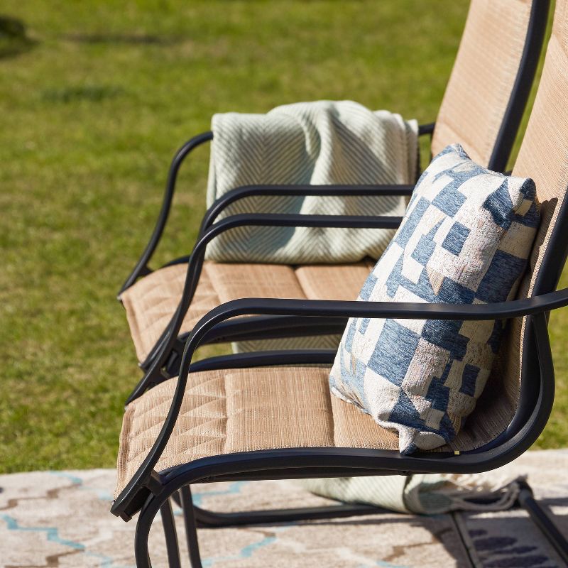 Circi 5pc Outdoor Dining Set - Black and Charcoal - CosmoLiving by Cosmoplitan