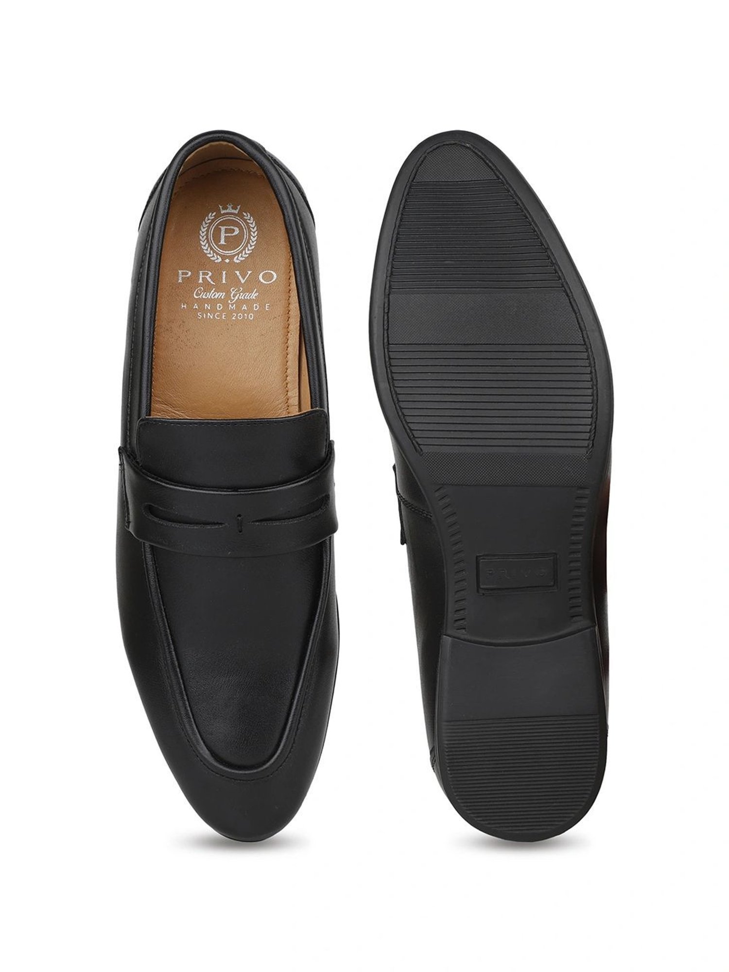 Privo by Inc.5 Men's Black Formal Loafers