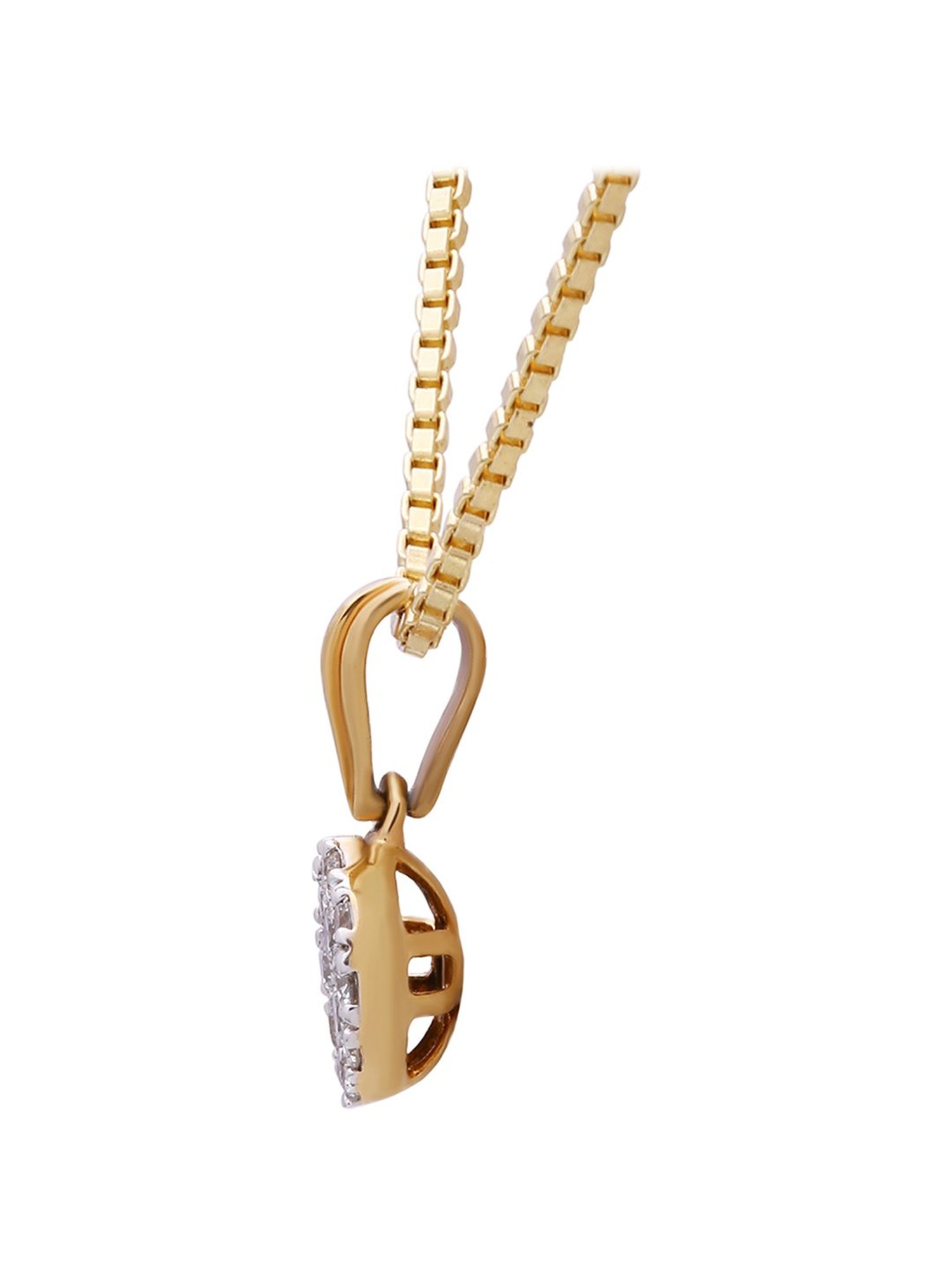 Waman Hari Pethe Jewellers 18k Gold & Diamond Pendant without Chain for Women