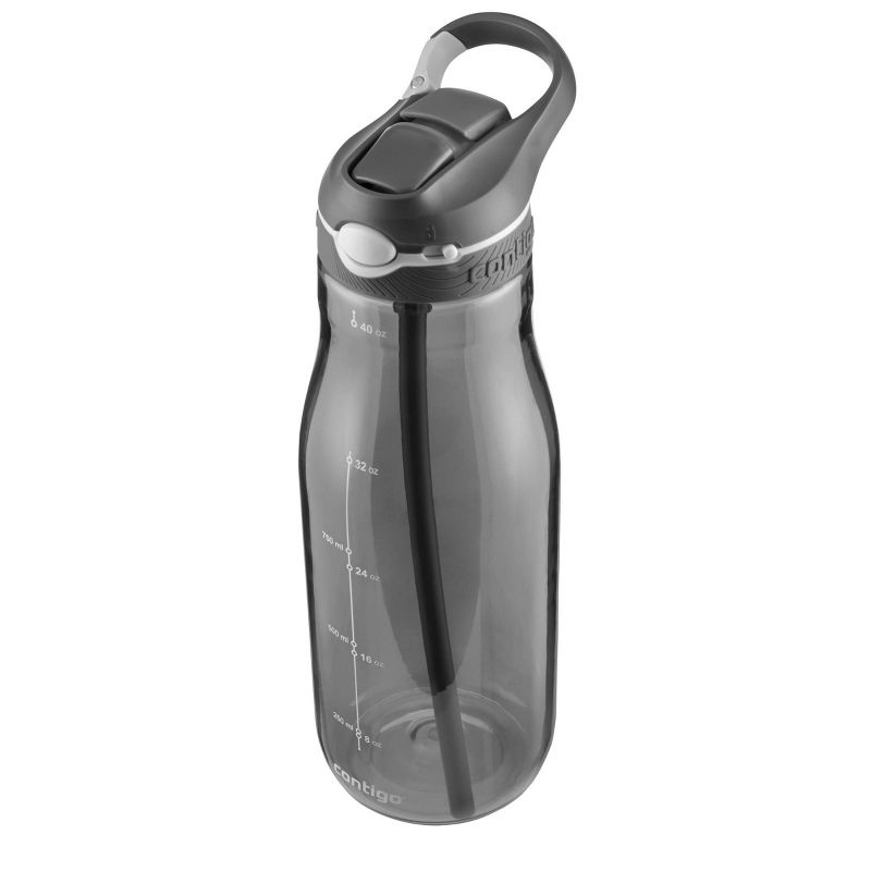 Contigo 40oz Plastic AUTOSPOUT Straw Ashland Water Bottle Gray