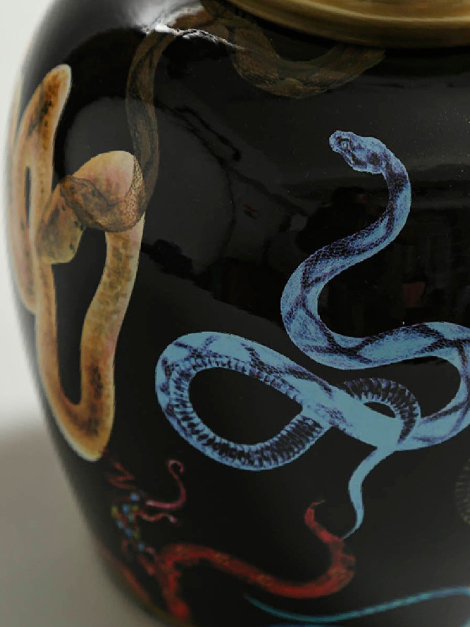 Home4U Multicolor Porcelain Kundanika Jar