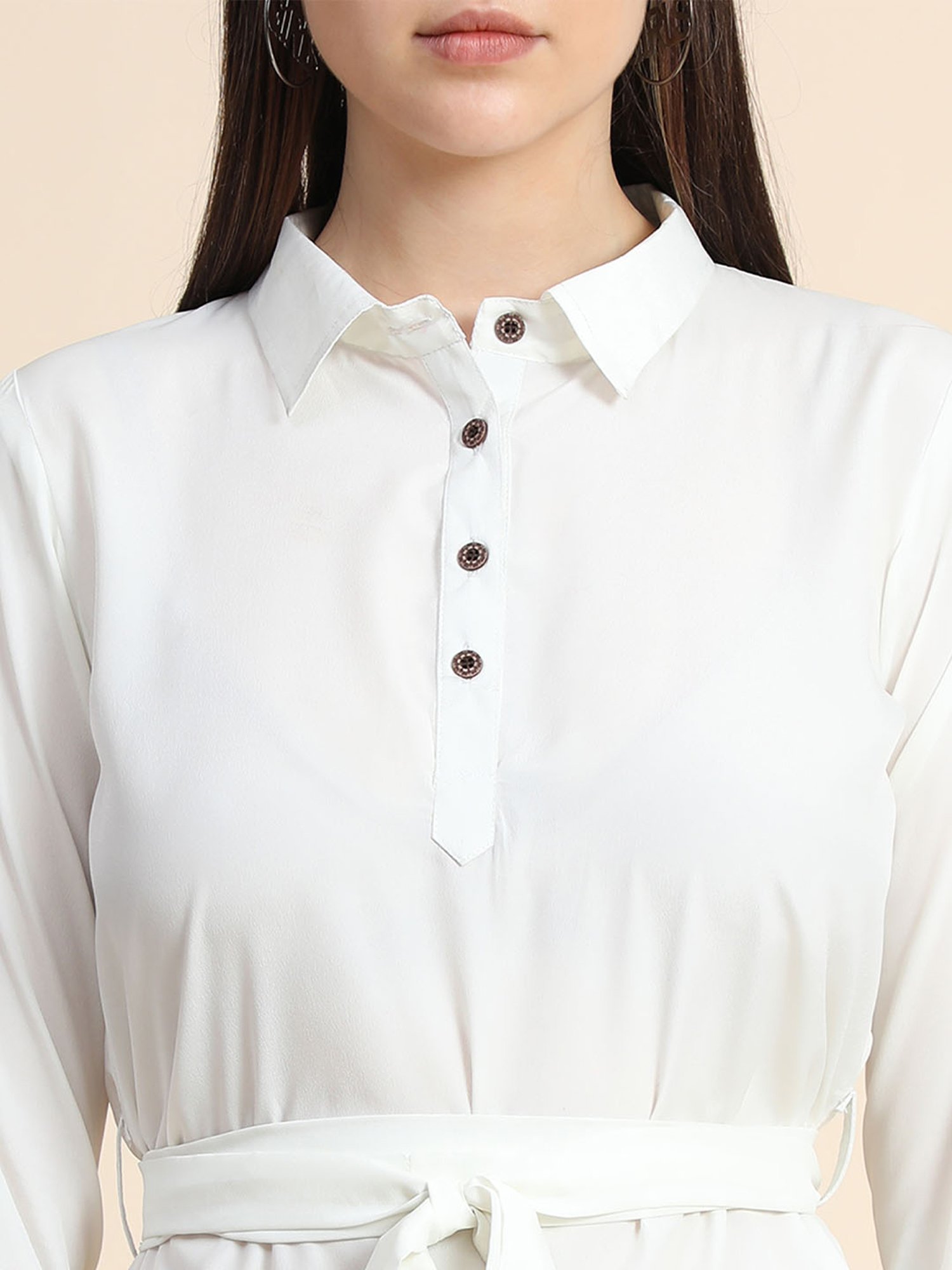 KERI PERRY White Regular Fit Top