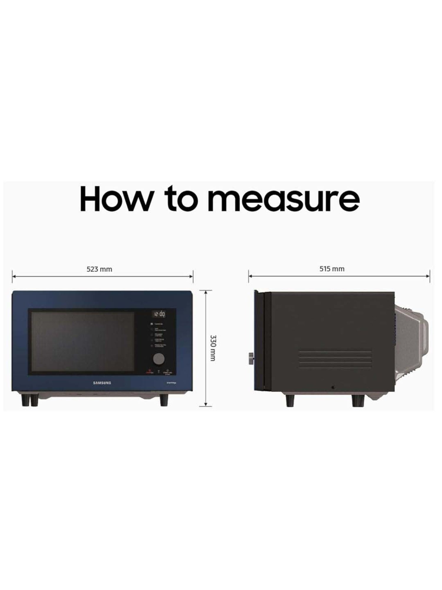 Samsung 32 L Convection Microwave Oven (MC32B7382QD/TL, Clean Navy)