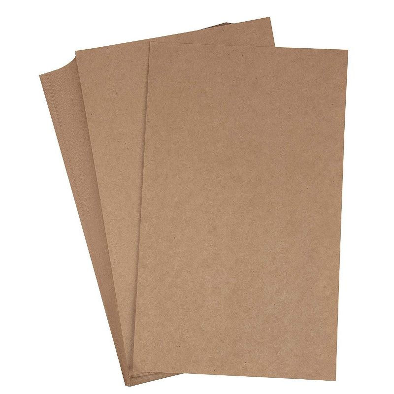 96-Sheet Kraft Stationery Papers, Legal Sized, 120GSM, Perfect for Arts, Crafts & Printing, 8.5 x 14", Brown