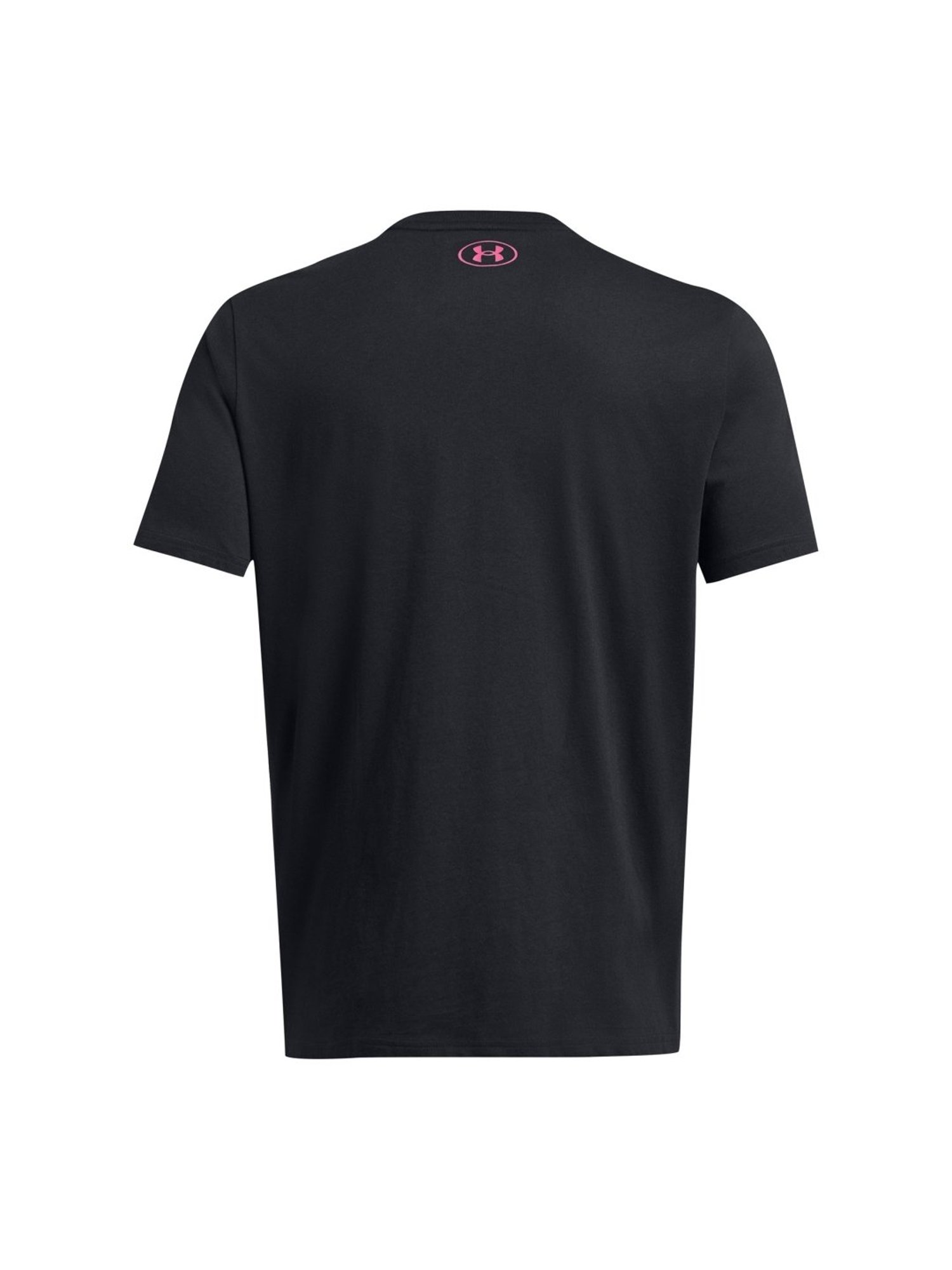 Under Armour Black Cotton Slim Fit Printed T-Shirt