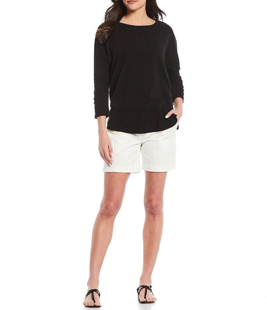 Westbound Petite Size the PARK AVE fit Indigo Skimmer Shorts