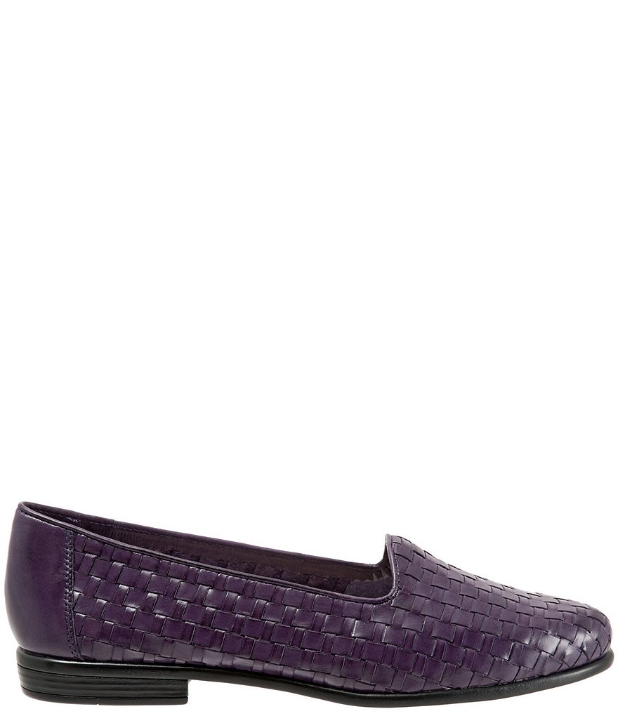 Trotters Liz Woven Detailed Block Heel Loafers