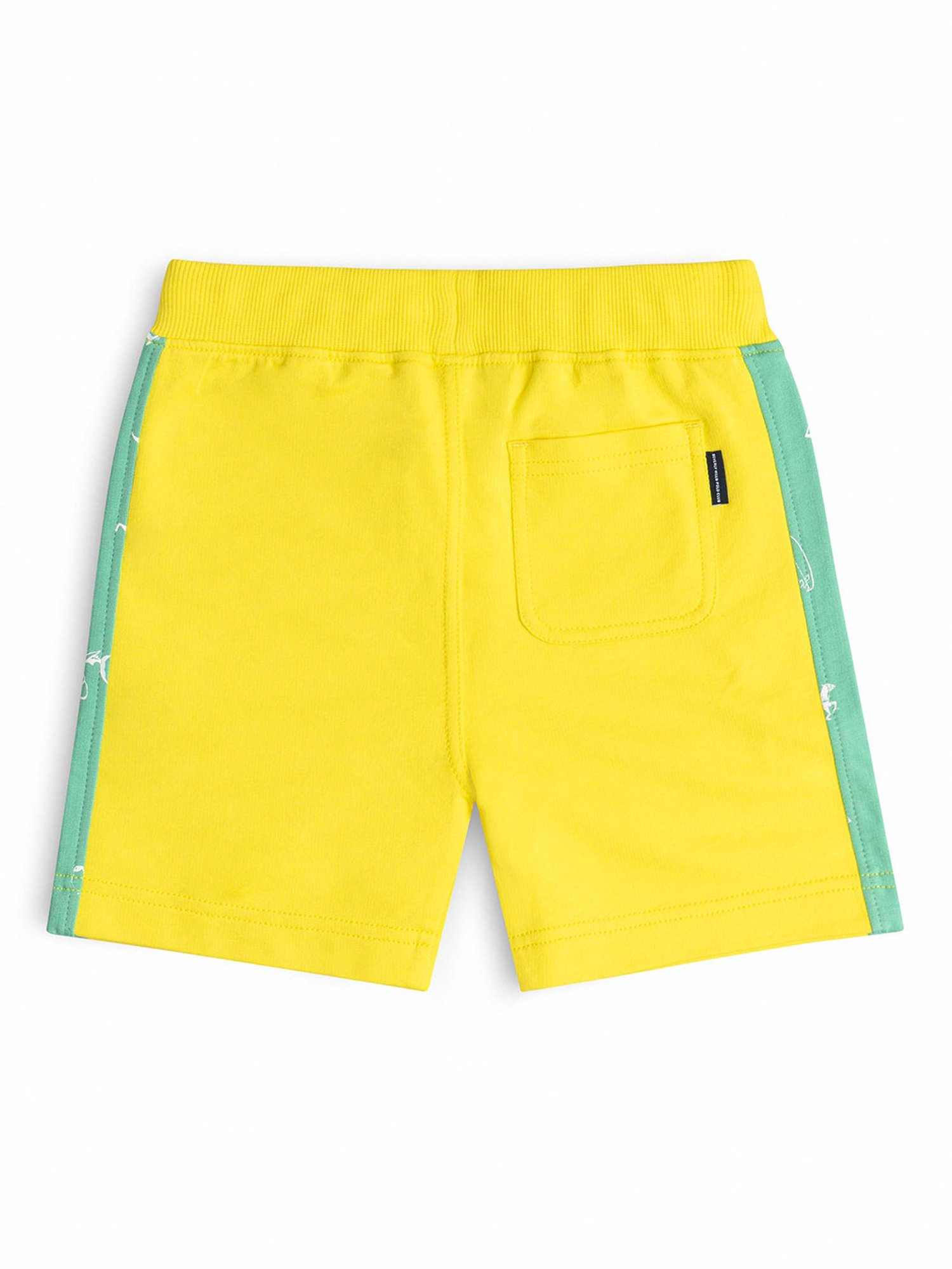 Beverly Hills Polo Club Boys Yellow Solid Shorts