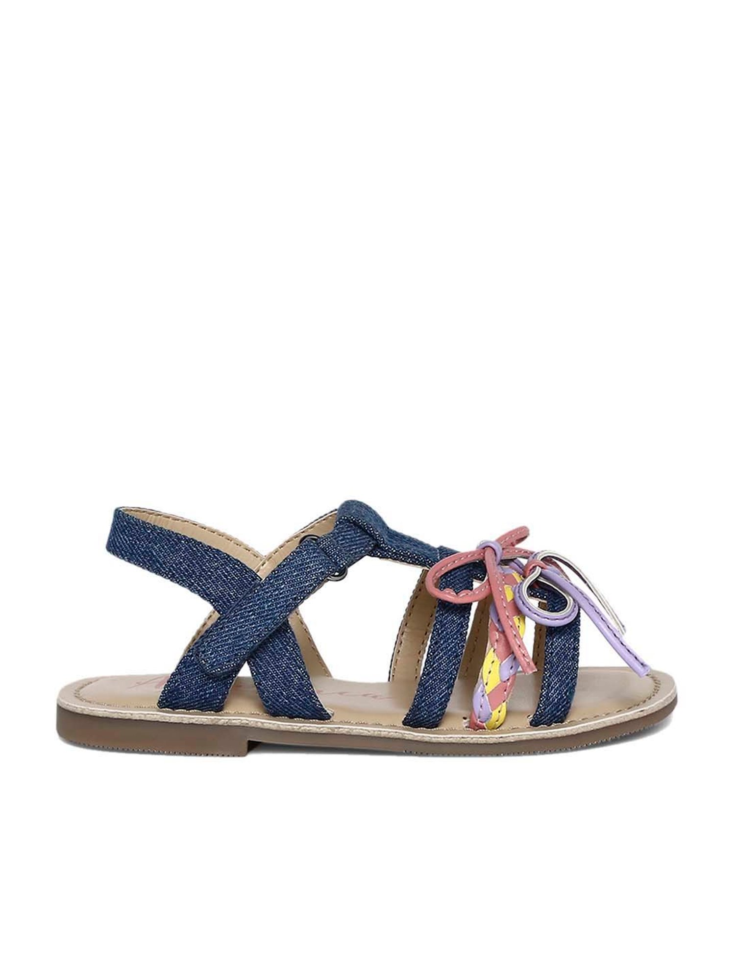 Aria Nica Kid's Funk Blue Ankle Strap Sandals