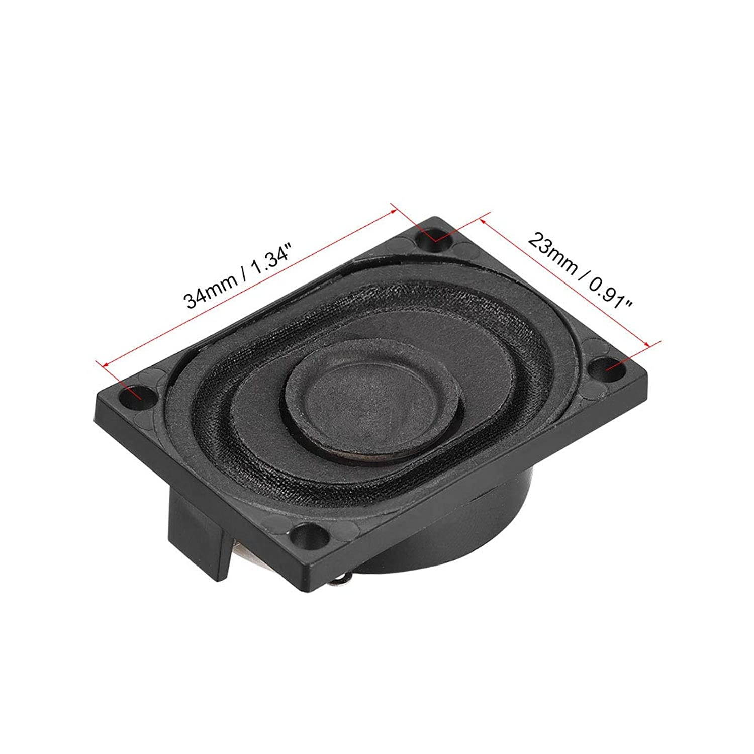 uxcell 4 Ohm 3W Round Internal Magnet Speaker for Laptop Loudspeaker