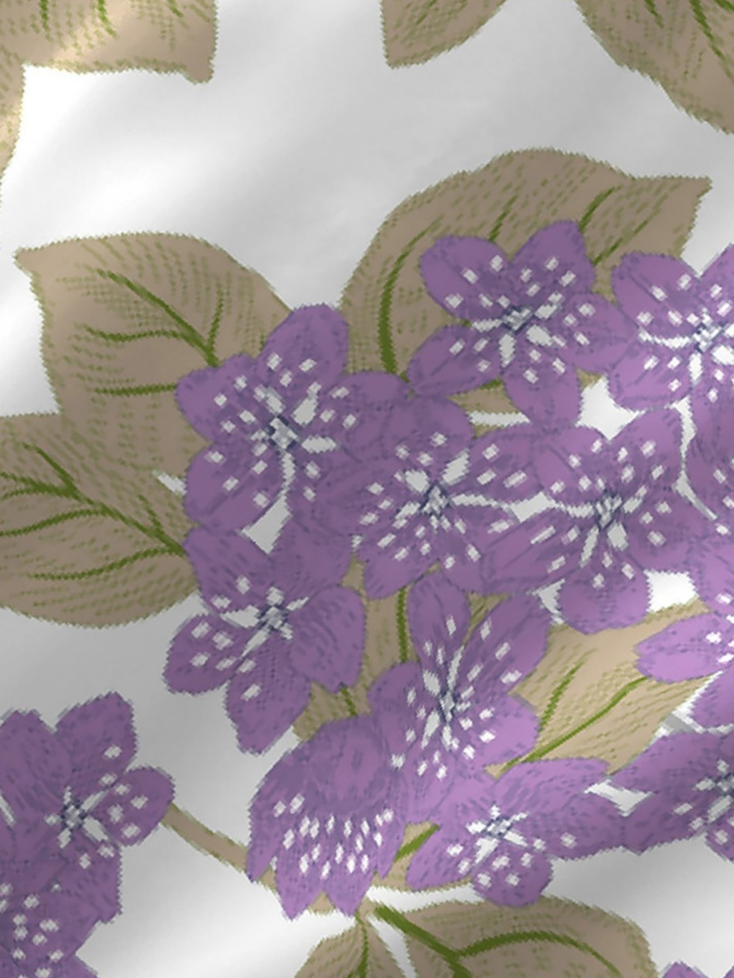 Layers Duracount Nature Violet 225 TC Cotton Queen Bed Sheet with 2 Pillow Covers