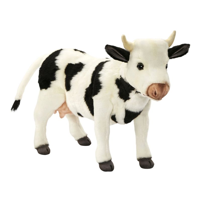 Hansa Cow Plush Toy-Black/White