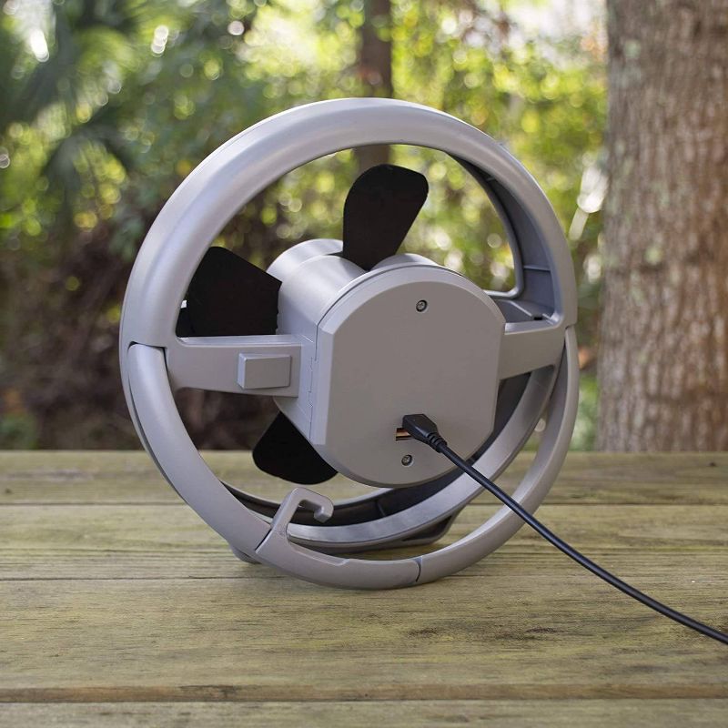 UST Brila USB Rechargeable Fan and Light with Hook